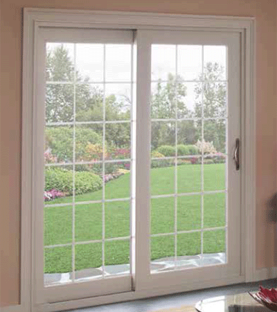Classic vinyl sliding door for classic look